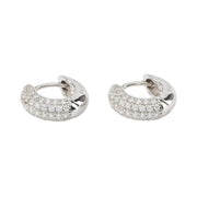 Mabina Orecchini a cerchio in argento con pavé di zirconi 563026