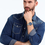 Load image into Gallery viewer, Sector 230 R3253161047 - cassa acciaio - bracciale metallo - quadrante blu e ghiera nera/blu - cronografo