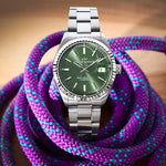Load image into Gallery viewer, Philip Watch Caribe Urban R8253597125 - bracciale e cassa acciaio - quadrante verde scuro con datario