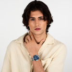 Load image into Gallery viewer, Sector 230 R3273661007 - bracciale e cassa acciaio - quadrante blu con cronografo e datario