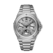 IWC Ingenieur Perpetual Calendar 41 IW344904 - bracciale e cassa titanio - quadrante grigio con calendario perpetuo
