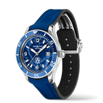 Load image into Gallery viewer, Montblanc Iced Sea Automatic Date 129370 - cinturino, quadrante e ghiera blu - cassa acciaio