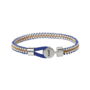 Kidult Bracciale in acciaio e nylon in blu e arancione 831197
