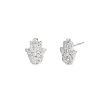 Load image into Gallery viewer, Mabina Orecchini a lobo in argento con mano di Fatima 563975