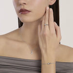 Load image into Gallery viewer, Mabina Bracciale con infinito e diamante lab-grown 534176