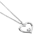 Load image into Gallery viewer, Mabina Girocollo con cuore e diamante lab-grown 553918