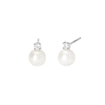 Load image into Gallery viewer, Mabina Orecchini con perle coltivate e diamanti lab-grown 563955