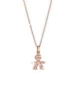Load image into Gallery viewer, Le Bebé Girocollo in oro rosa con diamanti LBB323