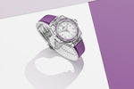 Load image into Gallery viewer, Hublot Big Bang Joyful Steel Purple 485.SV.2210.RX.1205 - cassa acciaio - quadrante bianco lucido - cinturino gomma viola