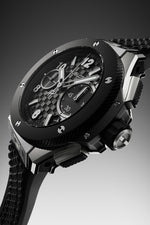 Load image into Gallery viewer, Hublot Big Bang Original Unico Titanium Ceramic 431.NM.1370.RX - cinturino gomma nera - cassa in titanio - quadrante nero con funzione flyback