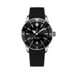 Load image into Gallery viewer, Quadrante nero opaco con indici e lancette luminescenti, datario a finestrella a ore 6 dell'orologio Breitling Superocean Heritage B31 Automatic 40