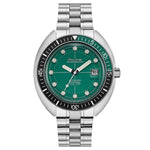 Load image into Gallery viewer, Bulova Oceanographer 96B322 con cassa in acciaio da 44 mm e lunetta verde/nera girevole unidirezionale.