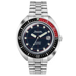 Load image into Gallery viewer, Bulova Oceanographer 98B320 con cassa in acciaio da 44 mm e ghiera nera e rossa girevole unidirezionale.