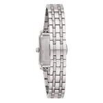 Load image into Gallery viewer, Cassa rettangolare in acciaio inox 21x32,5 mm con bracciale in acciaio e chiusura deployante dell’orologio Bulova Sutton Tank 96P244