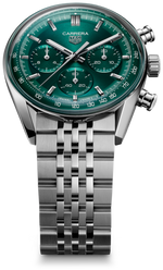 Load image into Gallery viewer, Tag Heuer Carrera Chronograph CBS2115.BA0053 - quadrante verde - cassa e bracciale acciaio