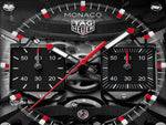 Load image into Gallery viewer, Tag Heuer Monaco Evergraph CEW5180.FT8122 - cassa titanio colore nero - cinturino caucciù nero - quadrante trasparente con cronografo