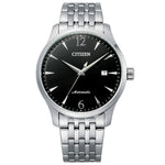 Load image into Gallery viewer, Citizen Automatico NJ0110-85E con cassa in acciaio inox da 40 mm e fondello trasparente.