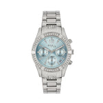 Load image into Gallery viewer, Breil C'est Chic EW0725 - cassa e bracciale acciaio - quadrante azzurro con cronografo e datario