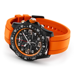 Load image into Gallery viewer, Cinturino arancione in caucciù con fibbia ad ardiglione in Breitlight® del Breitling Endurance Pro 44.