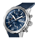 Load image into Gallery viewer, Cinturino in caucciù blu con sistema cambio rapido EasX-CHANGE e fibbia ad ardiglione.