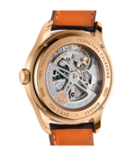 Load image into Gallery viewer, Dettaglio quadrante argentato con indicazioni di calendario perpetuo e fasi lunari.