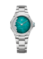 Load image into Gallery viewer, Baume & Mercier Riviera Coastline 10868 - bracciale e cassa acciaio - quadrante verde acqua
