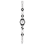 Load image into Gallery viewer, Swatch Blackiniere LB185G - cassa plastica nera - bracciale acciaio - quadrante bianco