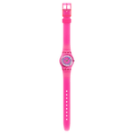 Load image into Gallery viewer, Swatch Prismatically Pink SLP166 - cassa plastica rosa - cinturino silicone rosa - quadrante rosa