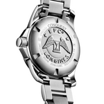 Load image into Gallery viewer, Bracciale in acciaio inox con rivestimento PVD rosso e chiusura déployante a tripla sicurezza del Longines Conquest 7