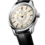 Load image into Gallery viewer, Fondello trasparente in vetro zaffiro del Longines Conquest Heritage con movimento meccanico automatico calibro L896, bilanciere-spirale in silicio monocristallino e riserva di carica di circa 72 ore