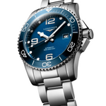 Load image into Gallery viewer, Bracciale in acciaio inox con chiusura déployante a doppia sicurezza dell'orologio Longines HydroConquest
