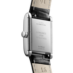 Load image into Gallery viewer, Cinturino in pelle di alligatore nero con fibbia tradizionale e sistema intercambiabile Longines