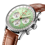 Load image into Gallery viewer, Profilo laterale della cassa rotonda in acciaio inossidabile con vetro zaffiro bombato antiriflesso.