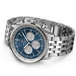 Load image into Gallery viewer, Bracciale in acciaio inossidabile con chiusura pieghevole in acciaio del Breitling Navitimer B01 Chronograph 46 AB0137211C1A1.