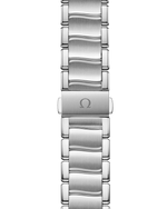 Load image into Gallery viewer, Cassa in acciaio inox da 34 mm con finitura lucida e lunetta lucida in oro rosa 18K dell’Omega De Ville Ladymatic