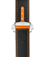 Load image into Gallery viewer, Cassa in acciaio inox da 45,5 mm con lunetta girevole in ceramica nera, corona a vite e pulsanti cronografici