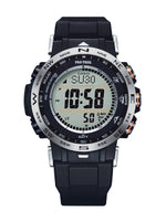 Load image into Gallery viewer, Orologio digitale Casio PRW-30-1A PRO TREK con grande pulsante diretto e display LCD chiaro per misurazioni di direzione, altitudine e pressione barometrica.