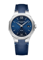 Load image into Gallery viewer, Baume & Mercier Riviera 10846 - cassa acciaio - cinturino pelle blu - quadrante blu con datario