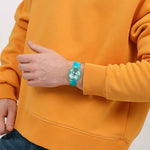 Load image into Gallery viewer, Swatch Paradise mist SS08G111 - cassa e quadrante azzurro - cinturino silicone - polso