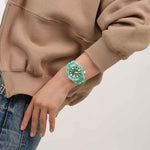 Load image into Gallery viewer, Swatch Medusae SSCU09L100 - cassa verde acqua - quadrante verde acqua trasparente - cinturino silicone verde acqua