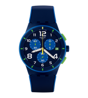 Swatch Bleu Sur Bleu SUSN409 - cronografo cinturino, cassa e quadrante blu