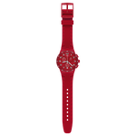 Load image into Gallery viewer, Swatch Red step SUSR404 - cinturino silicone rosso - cassa plastica rossa - quadrante rosso con cronografo e datario