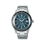 Load image into Gallery viewer, Quadrante blu vintage con finiture multiple, indici sfaccettati e lancette affilate con trattamento LumiBrite del Seiko Presage Style 60's