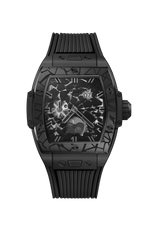 Load image into Gallery viewer, Hublot Spirit of Big Bang Impact All Black 647.CX.0140.RX.IMP26 - cinturino gomma nera - cassa ceramica nera - quadrante scheletrato
