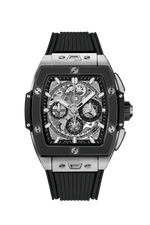 Load image into Gallery viewer, Hublot Spirit Of Big Bang Titanium Ceramic 642.NM.0170.RX - cassa titanio - lunetta ceramica nera - cinturino caucciù nero - quadrante scheletrato