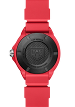 Load image into Gallery viewer, Cinturino in caucciù nero con fibbia ad ardiglione rivestita DLC nero.