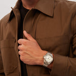 Load image into Gallery viewer, Breil Manta Heritage TW2089 - cassa e bracciale acciaio - quadrante bianco con datario - polso