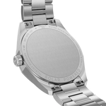 Load image into Gallery viewer, Cinturino intercambiabile in acciaio inossidabile argento con chiusura deployante.