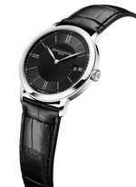 Load image into Gallery viewer, Baume & Mercier Classima 10881 - cassa acciaio - cinturino pelle nero - quadrante nero con datario