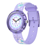 Load image into Gallery viewer, Flik Flak Shining tutu FBNP248 - cassa viola - cinturino multicolor - quadrante bianco e viola